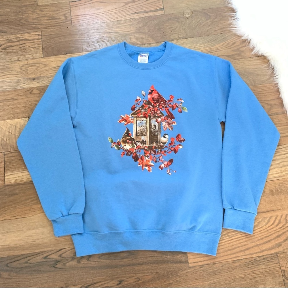 Jerzees Vintage Crewneck Cardinal Sweater Size Small